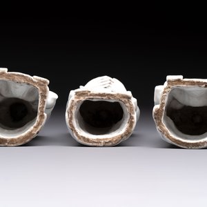 A set of three Chinese Dehua blanc de Chine 'Sanxing' figures, 20th C. — 照片 7