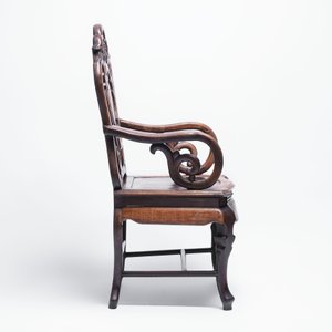 A set of three Chinese marble-inset hongmu chairs, 19th C. — 照片 12