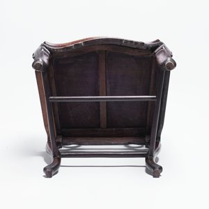 A set of three Chinese marble-inset hongmu chairs, 19th C. — 照片 15