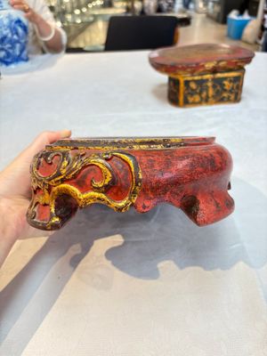 A set of three Chinese or Vietnamese gilt-lacquered wooden sculptures of Buddha, 18/19th C. — photo 30