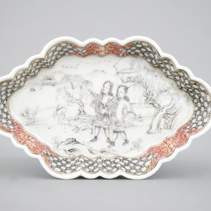 Un lot de 3 supports de cuillères en porcelaine de Chine, époque Yongzheng/Qianlong, 18ème — photo 4