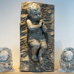 A set of three plaster casts of the child Jesus, 19/20th C., Bruges — photo 1