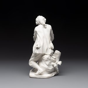 A Sèvres biscuit porcelain figure 'Le Porteur de Mouton' by Fernex, after Boucher, 18th C. — photo 3