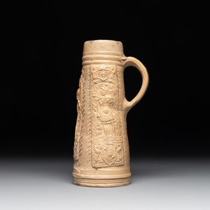 A Siegburg stoneware 'Schnelle' depicting Hannibal, Leonidas and Jupiter, dated 1566 — photo 1