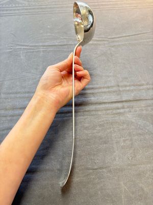 A silver ladle, marked Pieter de Thieu, Bruges, dated (17)77 — photo 2