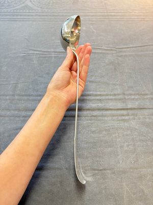 A silver ladle, marked Pieter de Thieu, Bruges, dated (17)77 — photo 4