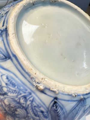 A silver-mounted Chinese blue and white wine pot, Wanli — photo 14
