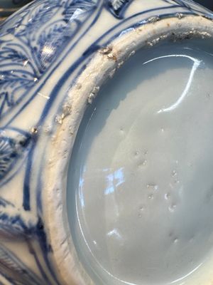 A silver-mounted Chinese blue and white wine pot, Wanli — photo 15