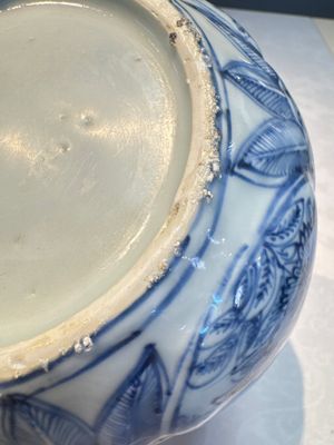A silver-mounted Chinese blue and white wine pot, Wanli — photo 17