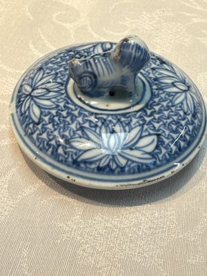 A silver-mounted Chinese blue and white wine pot, Wanli — photo 21