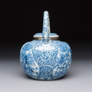 A silver-mounted Chinese blue and white wine pot, Wanli — photo 2