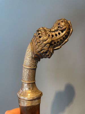 A silver plated dagger and four swords, China, Burma and Indonesia, 18/19th C. — foto 3