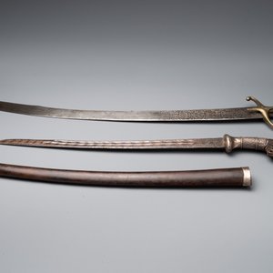 A silver plated dagger and four swords, China, Burma and Indonesia, 18/19th C. — foto 5