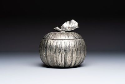 A silver-plated 'Pumpkin' ice bucket, Mauro Manetti, Italy, 20th C.