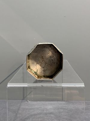 A silver tazza, four boxes and a large spoon, China and Thailand 19/20th C. — 照片 18