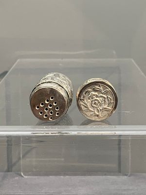 A silver tazza, four boxes and a large spoon, China and Thailand 19/20th C. — 照片 24