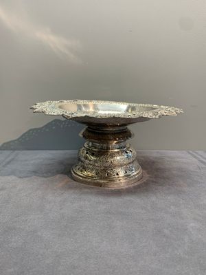 A silver tazza, four boxes and a large spoon, China and Thailand 19/20th C. — 照片 37