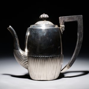 A silver tea service on tray, prob. Germany, late 19th C. — 照片 8