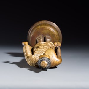 A Sinhalese gilt-copper-alloy figure of Buddha Shakyamuni — 照片 6