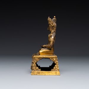 A Sino-Tibetan bronze figure Buddha Amitayus, Qianlong — photo 3