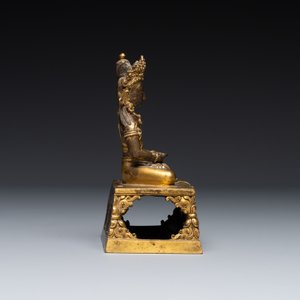 A Sino-Tibetan bronze figure Buddha Amitayus, Qianlong — photo 5