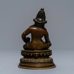 A Sino-Tibetan bronze figure of Jambhala, 17/18th C. — 照片 2