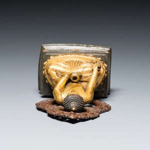 A Sino-Tibetan gilt and silvered copper alloy Medicine Buddha or Bhaishajyaguru, 19th C. — 照片 6