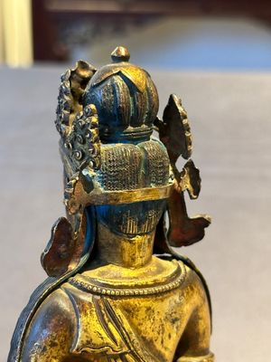A Sino-Tibetan gilt bronze Buddha Amitayus, dated 1770, Qianlong — 照片 9