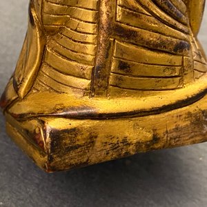 A Sino-Tibetan gilt bronze figure of a Lama, 19th C. — photo 13