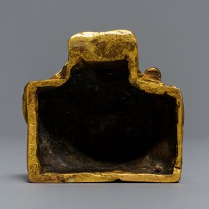 A Sino-Tibetan gilt bronze figure of a Lama, 19th C. — photo 5