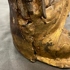 A Sino-Tibetan gilt bronze figure of Buddha, Ming — photo 12