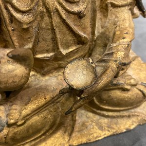 A Sino-Tibetan gilt bronze figure of Buddha, Ming — photo 17