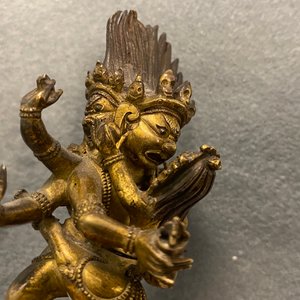A Sino-Tibetan gilt bronze figure of Hayagriva, 18/19th C. — 照片 12