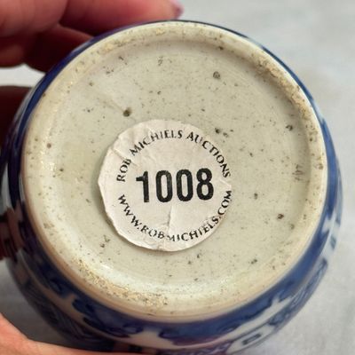 A small Chinese blue and white ko-sometsuke 'Ji 吉' tea container — foto 18