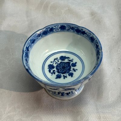 A small Chinese blue and white ko-sometsuke 'Ji 吉' tea container — foto 27