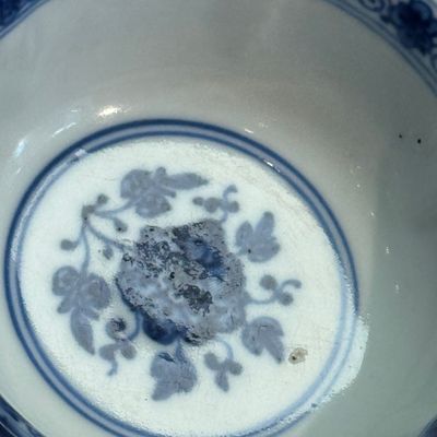 A small Chinese blue and white ko-sometsuke 'Ji 吉' tea container — foto 34
