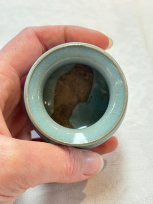 A small Chinese blue-glazed 'jun' tripod censer, Jin/Yuan — photo 7