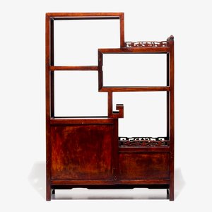 A small Chinese carved wood display with dragon panels, ca. 1900 — photo 4