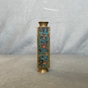 A small Chinese cloisonné cong vase, Wanli — 照片 8