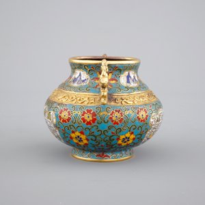 A small Chinese cloisonne incense burner, 19/20th C. — photo 2