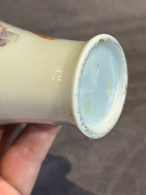 A small Chinese famille rose 'playing boys' 'meiping' vase, Republic — photo 13