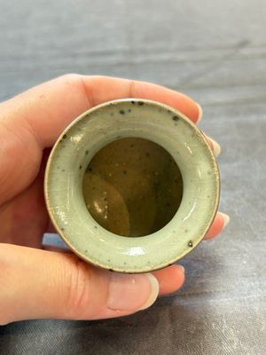A small Chinese green-glazed 'jun' tripod censer, Hebi kilns, Song/Yuan — photo 7