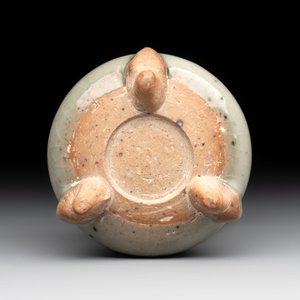A small Chinese green-glazed 'jun' tripod censer, Hebi, Song/Yuan — photo 6