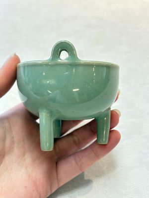 A small Chinese Longquan celadon tripod 'ding-form' censer, Southern Song — photo 4