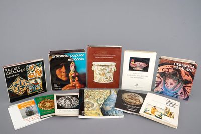 A small collection of works on Spanish and French pottery