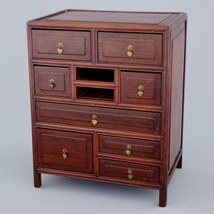A small hongmu wood cabinet, China, early 20th C. — 照片 1