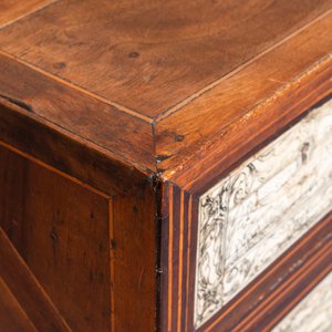 A small mahogany veneer cabinet with engraved bone plaques, Italy, 17th C. — photo 9
