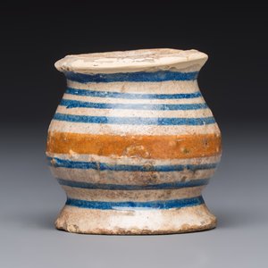 A small polychrome maiolica albarello-type ointment jar, Antwerp or Northern Netherlands, 16th C. — 照片 5