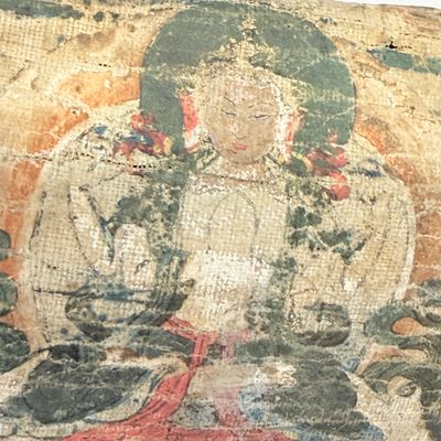 A small Tibetan thangka of Shadakshari Avalokiteshvara — photo 14