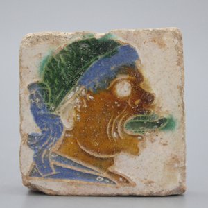 A Spanish olambrilla tile, Seville, first half 16th C. — photo 1